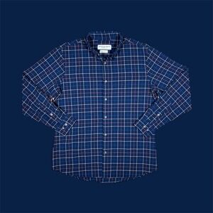 Mizzen + Main Men's Trim Fit Red/White/Blue Button Down X-Large *w/ flaw*